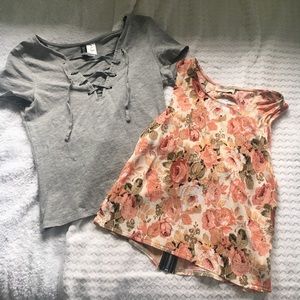 Brandy Melville top and H and M top💛